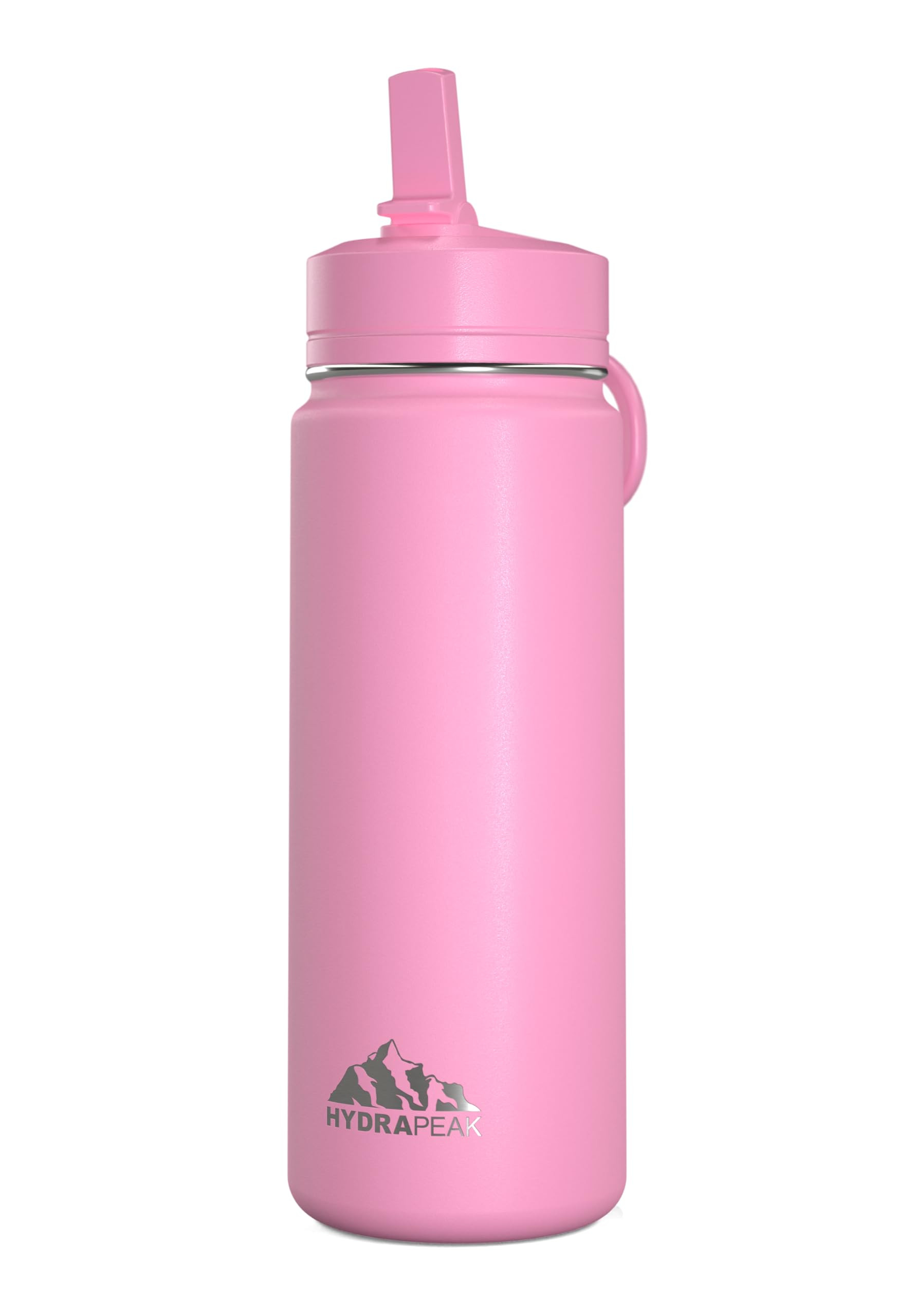 Hydrapeak Mini 20oz Kids Water Bottle with Straw Lid, Stainless Steel Double Wall Insulated Water Bottle for Kids | Leak-Proof and Spill-Proof Kids Water Bottle for School, Cold 24 Hours (Bubblegum) | Amazon (US)