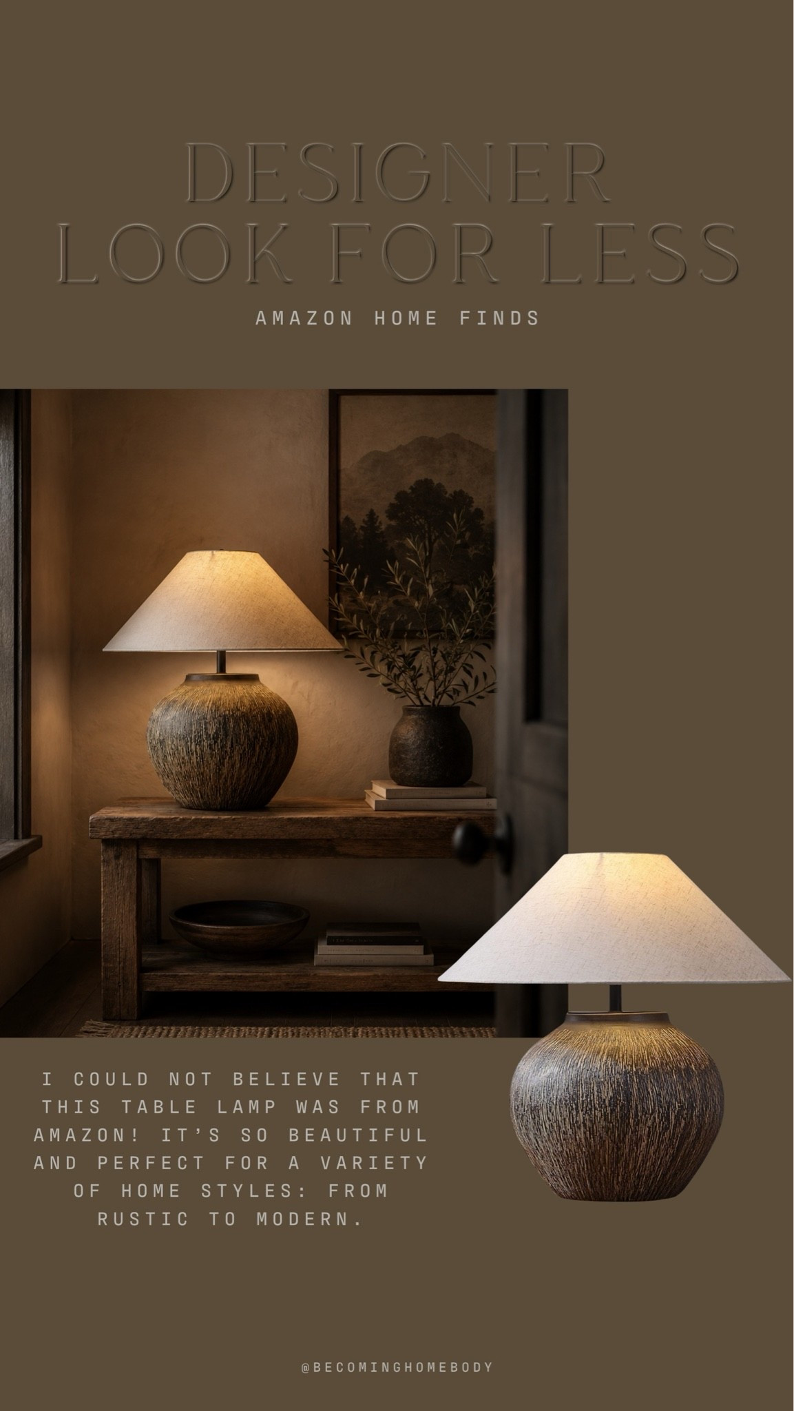 The prettiest table lamp from Amazon that’s a gorgeous designer look-for-less 🙌🏻😍

#LTKHome