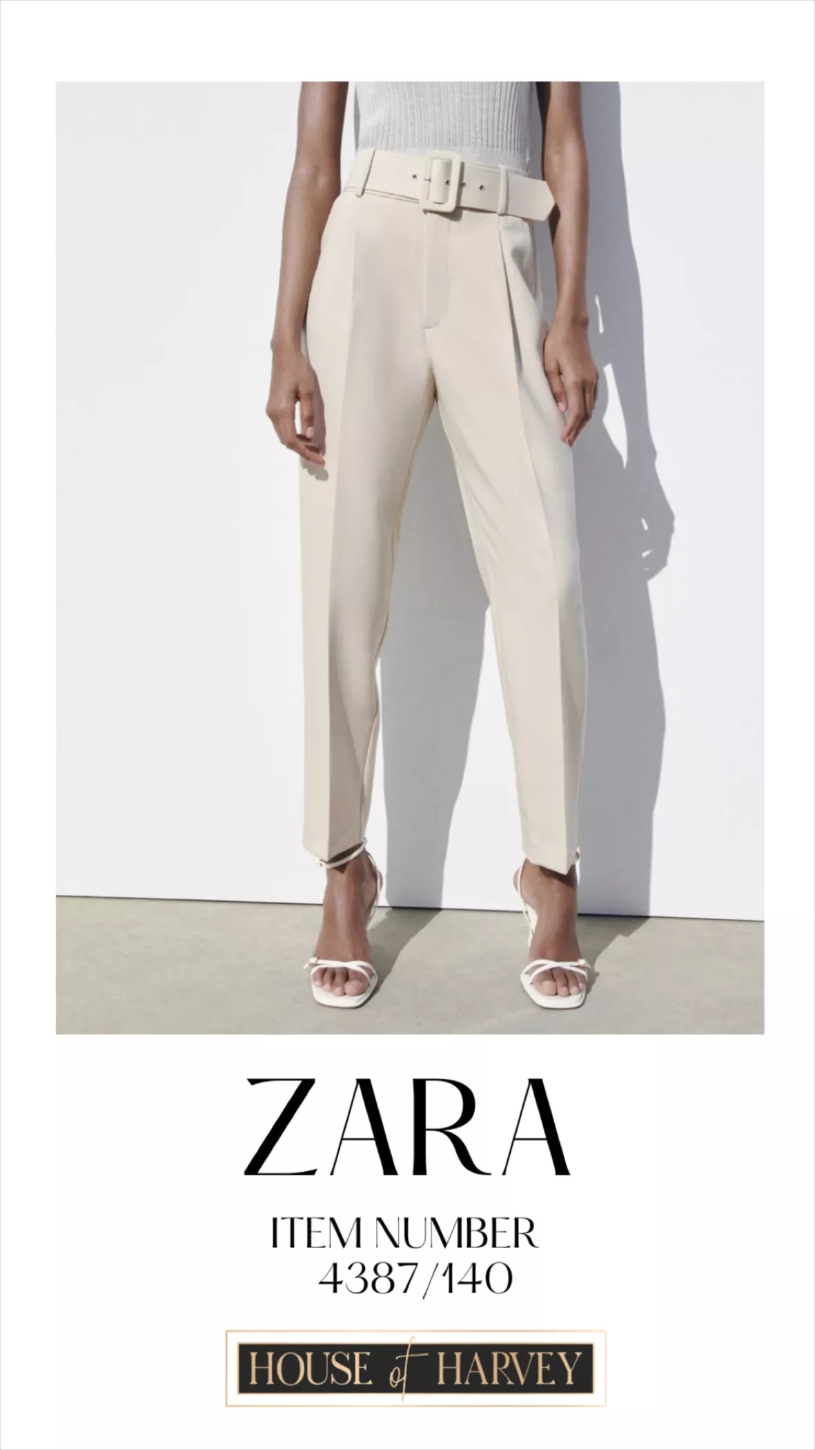 Belted Straight-Leg Cropped Pants curated on LTK