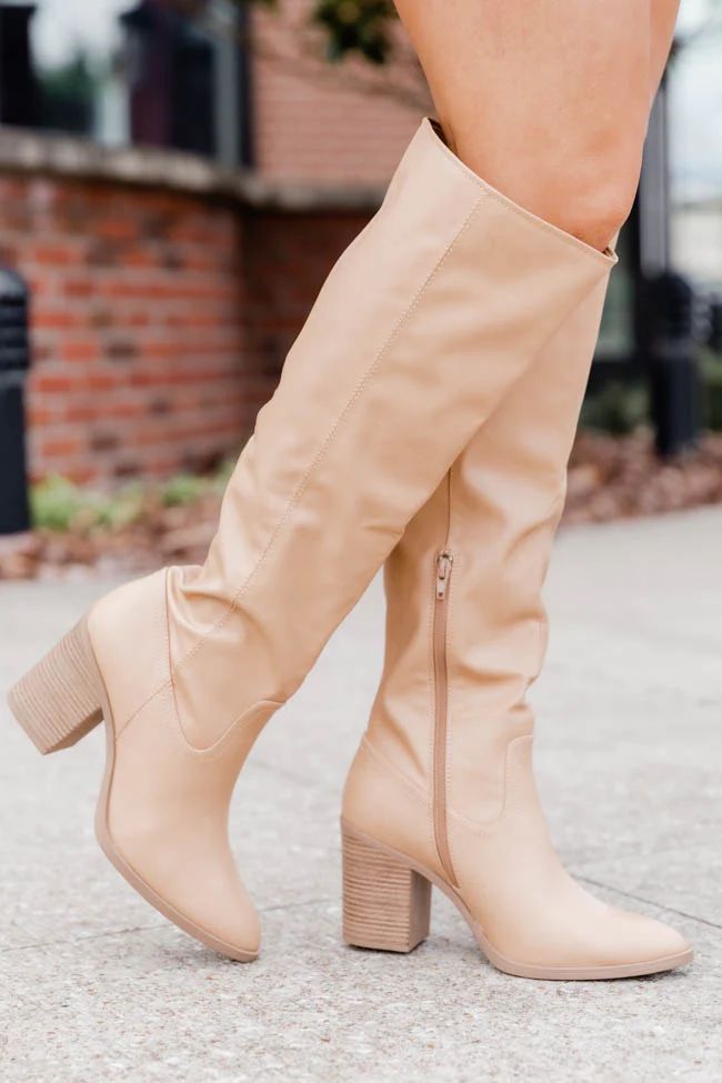 Kinsley Camel Tall Boot | Pink Lily