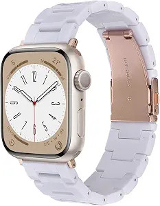 V-MORO Resin Band Compatible with Apple Watch Bands Series 8/7 41mm 40mm 38mm iWatch 6/5/4/3/2/1/... | Amazon (US)