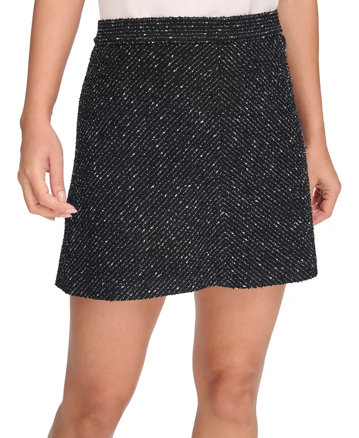Women's Knit Tweed A-Line Skirt | Macy's
