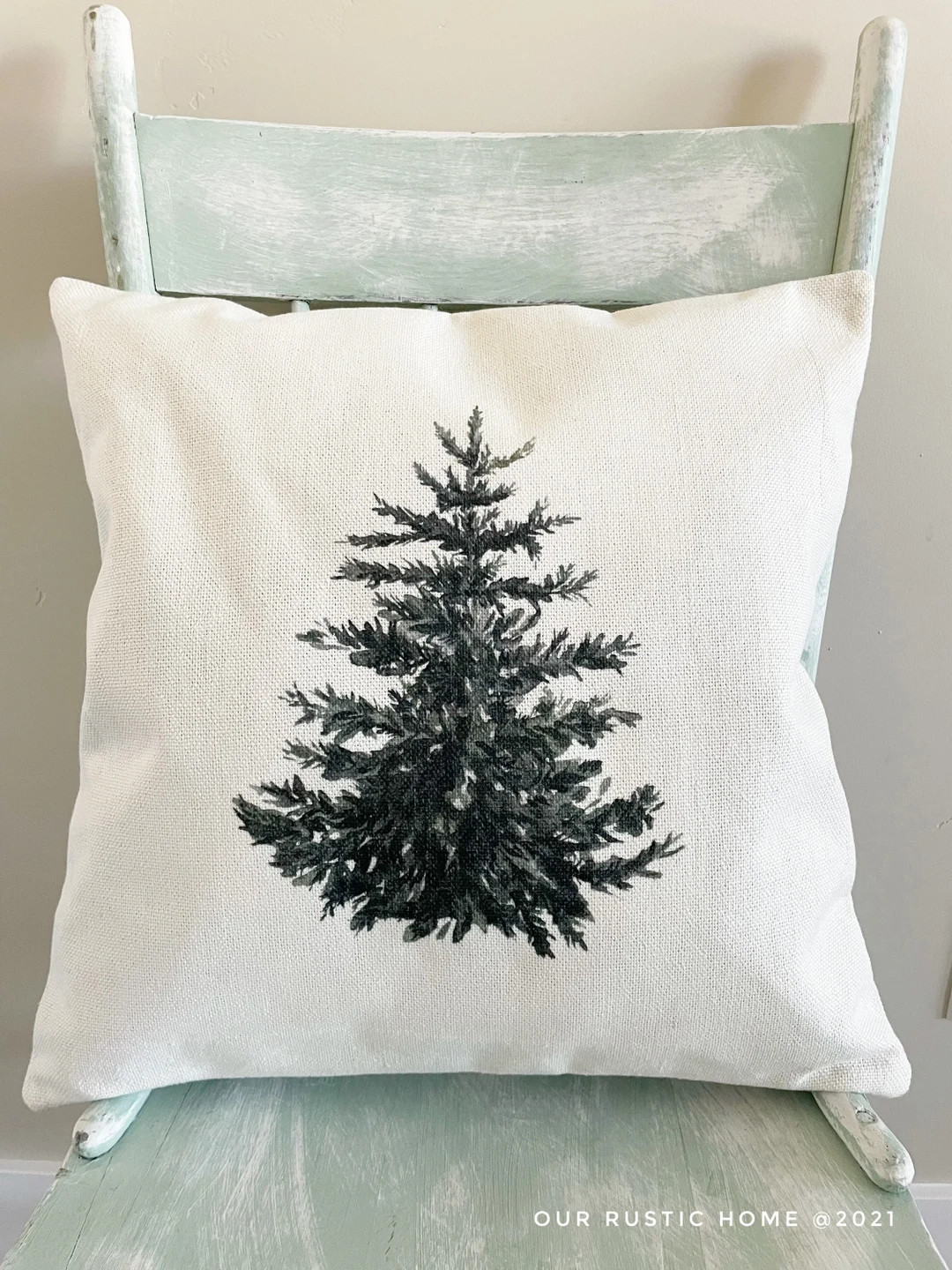 Tree Pillow Cover Winter Decor Pillow Cover Christmas Decor Christmas Pillow Cover Decorations Fa... | Etsy (US)