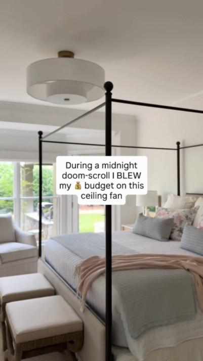 This is the most beautiful drum shade ceiling fan or fandelier. Huge bedroom upgrade from a builder basic Celing fan. 

#bedroomsecor #ceilingfan #fandeliwr

#LTKHome #LTKSaleAlert