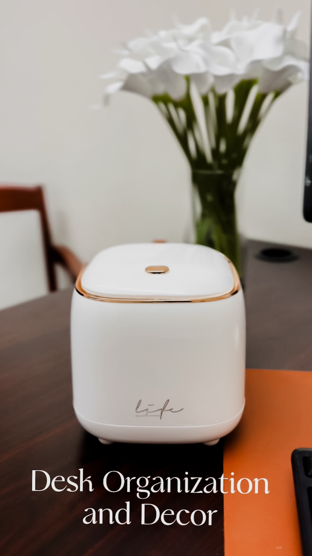 Mini waste container originally from temu. Desk organization, office organization, office decor, cozy office, modern office, organization, minimalist style.

#LTKFindsUnder50 #LTKHome #LTKStyleTip