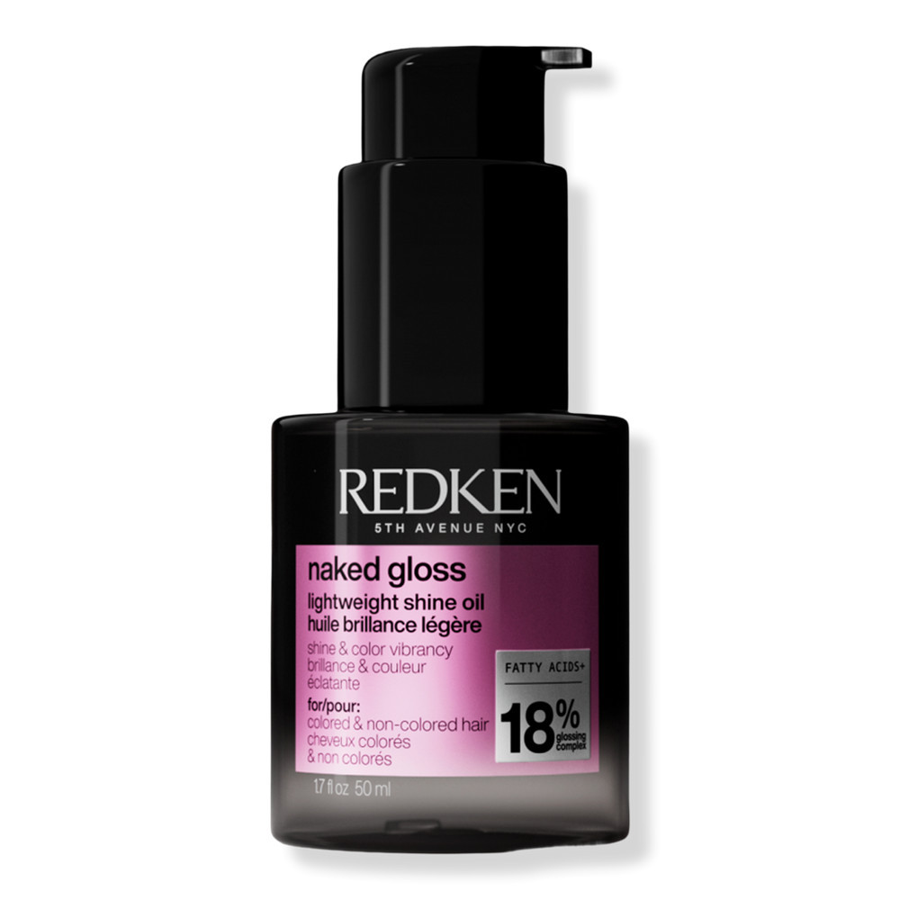 Redken Naked Gloss Lightweight Hair Oil For Shine And Frizz Control - 1.7 oz | Ulta