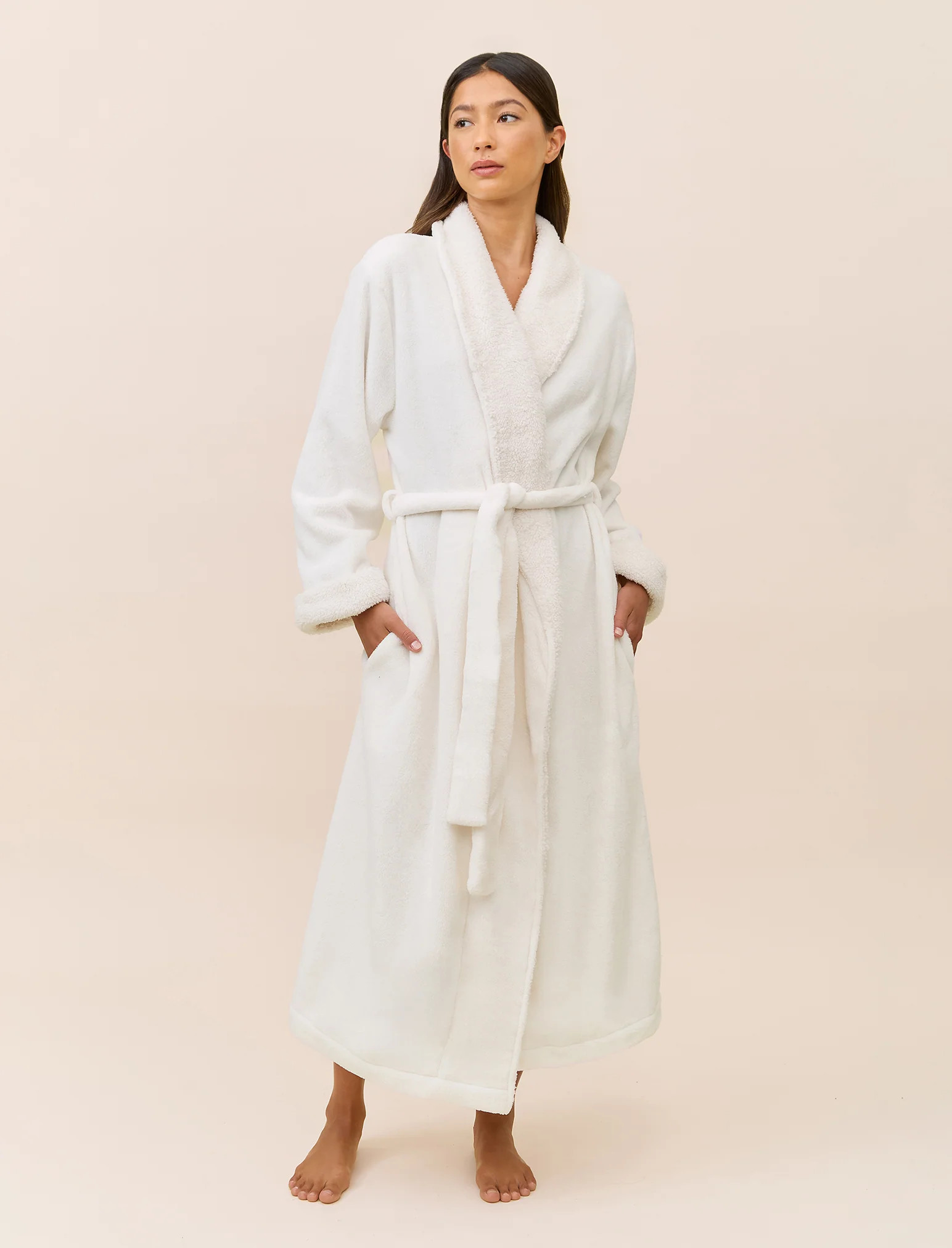 Sherpa Soft Robe with Eye Mask | Papinelle Sleepwear US