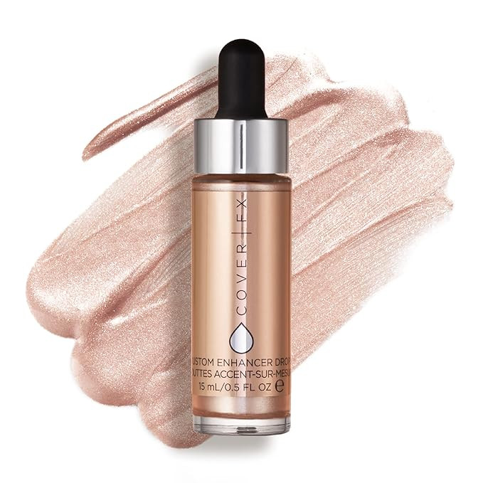 COVER FX Custom Enhancer Drops Liquid Highlighter, Versatile Illuminator, Blend with Foundation a... | Amazon (US)