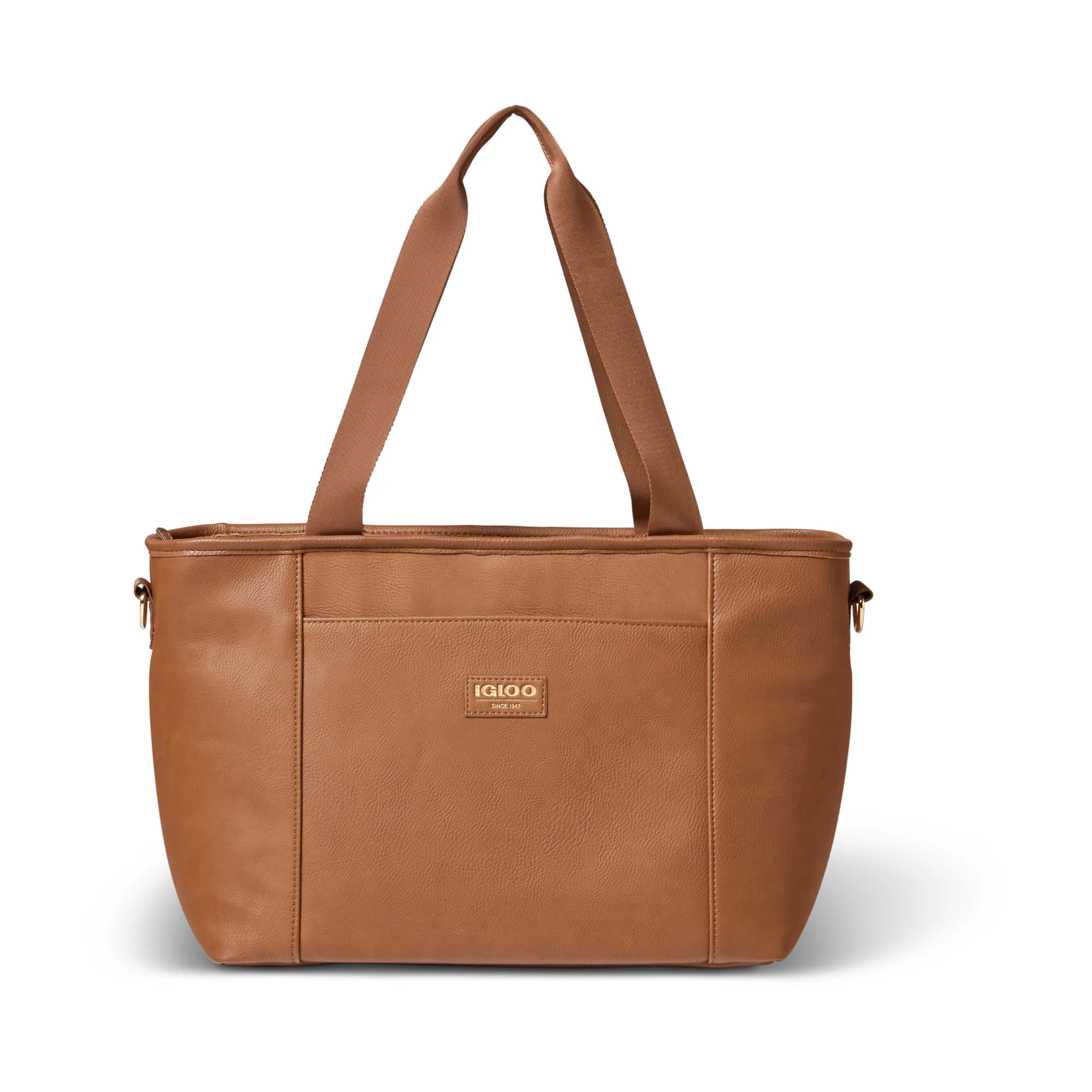 Igloo 25 Can Luxe Tote Soft Sided Cooler, Cognac Brown | Walmart (US)