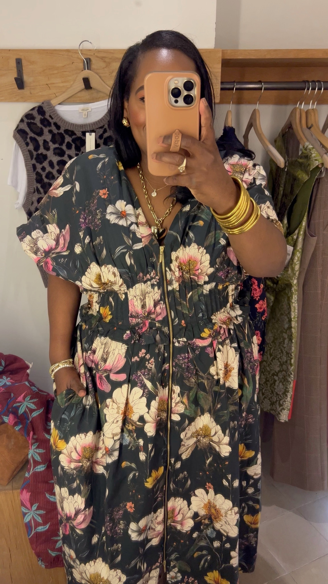 My favorite dress is on sale at Anthropologie! I would totally wear this for Thanksgiving and for added warmth will throw on a chunky cardigan and a belt! Wearing a xl but need the large. 

#LTKMidsize #LTKPlusSize #LTKCyberWeek