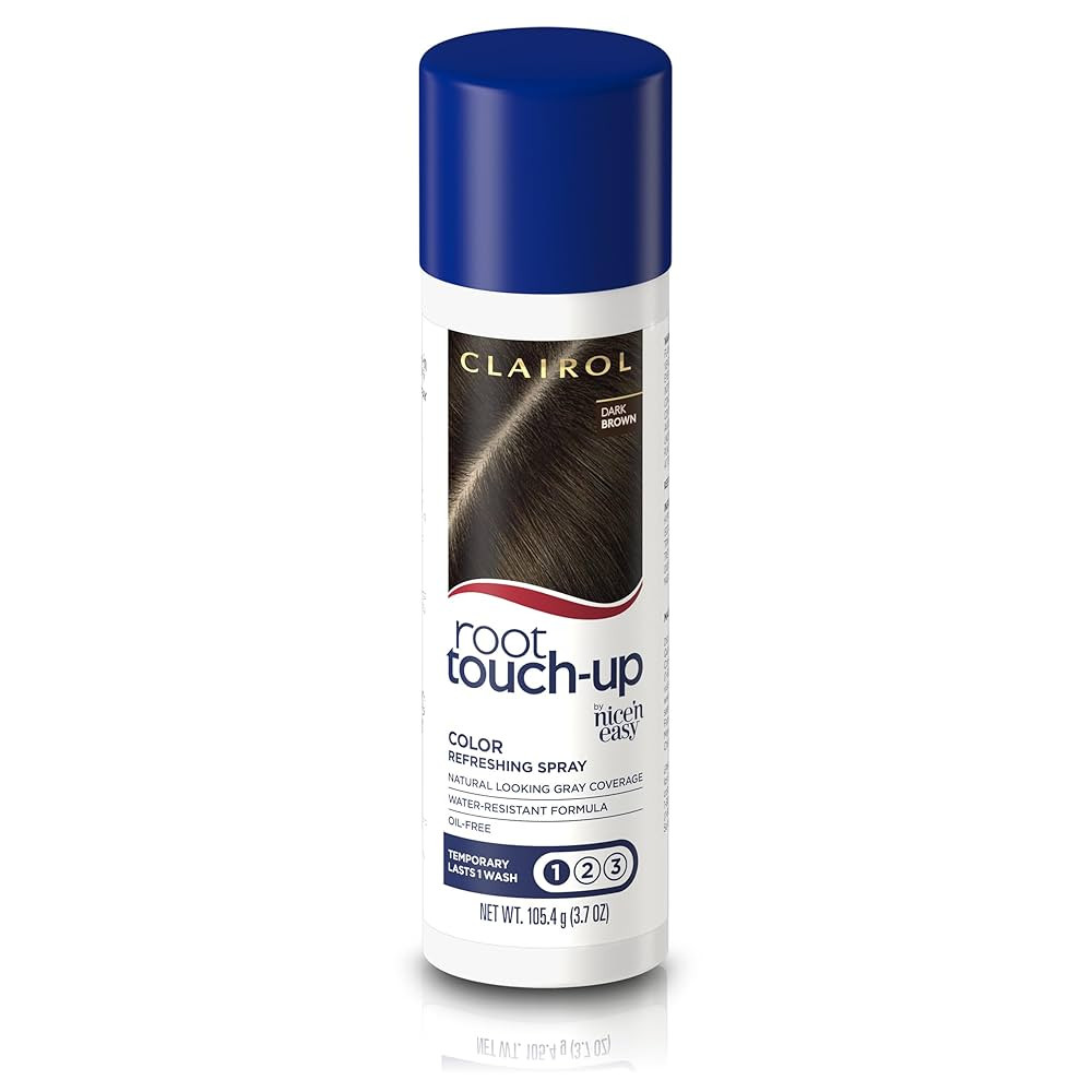Clairol Root Touch-Up by Nice'n Easy Temporary Hair Coloring Spray, Dark Brown Hair Color, Pack o... | Amazon (US)