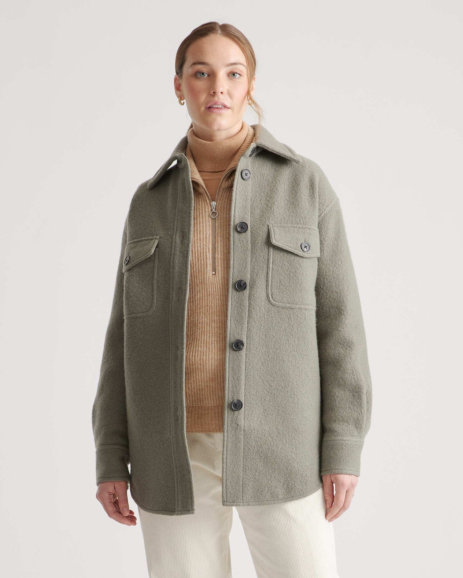 100% Merino Wool Shirt Jacket | Quince