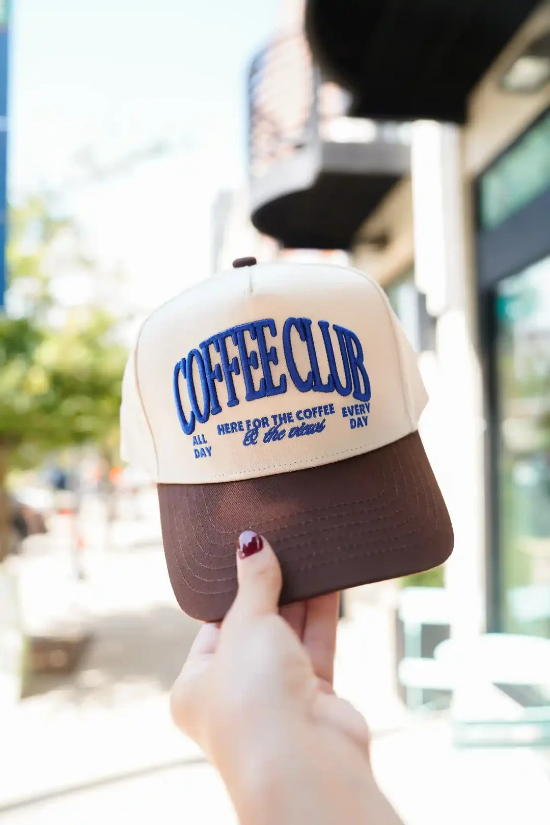 Coffee Club - Brown Vintage Trucker Hat | KenzKustomz
