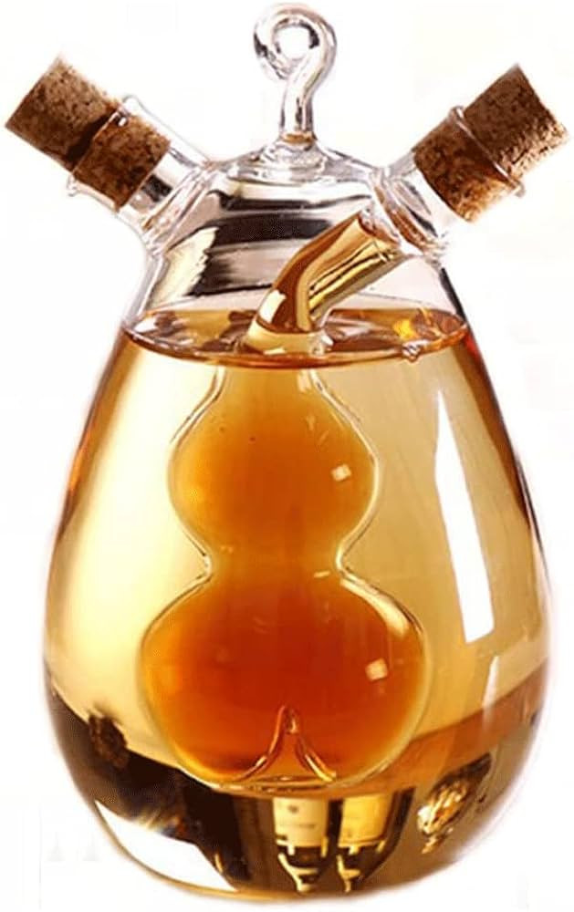 2 in 1 Oil and Vinegar Dispenser Cruet Bottle, Kitchen Supplies Glass Olive Oil and Balsamic Vine... | Amazon (US)