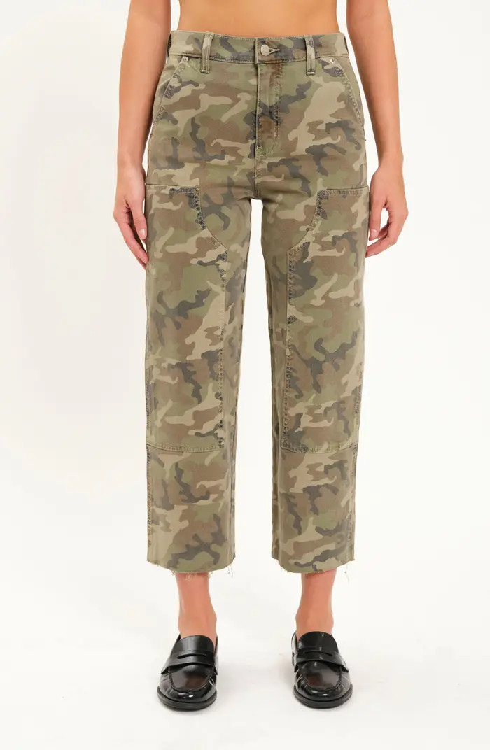 Sundaze High Waist Crop Straight Utility Pants | Nordstrom