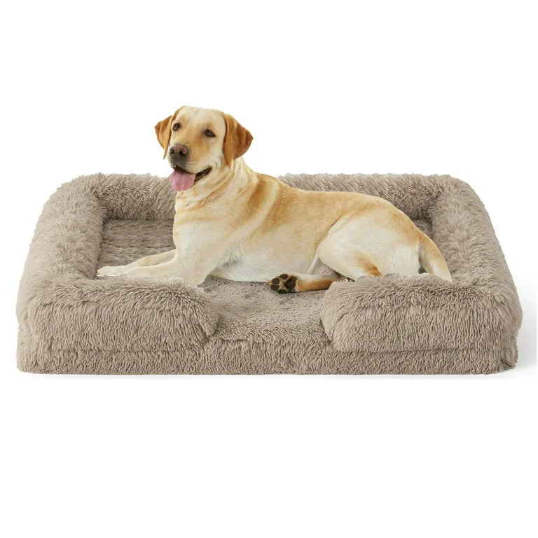 PayUSD Warming Fluffy Orthopedic Dog Beds for Large Dogs,Dog Bed with Plush Thick Egg Foam Suppor... | Walmart (US)
