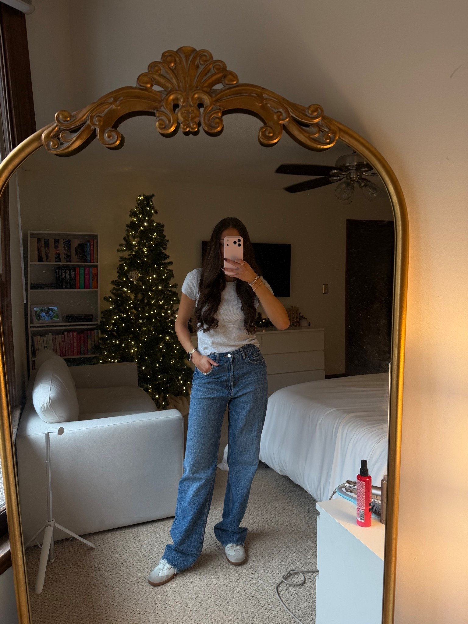 Trying to rock an oversized lower rise jean! I think this might just be my happy medium! 

#LTKTall #LTKgrwm