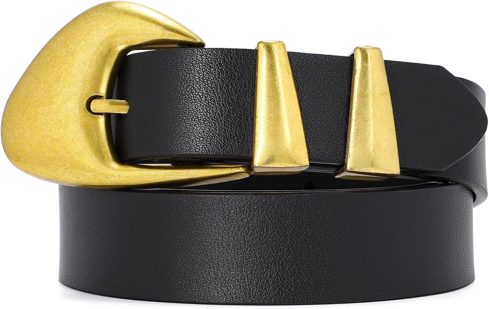 XZQTIVE Women's Leather Belts for Jeans Dress Pants Black Brown Belts for Women Ladies Waist Belt... | Amazon (US)