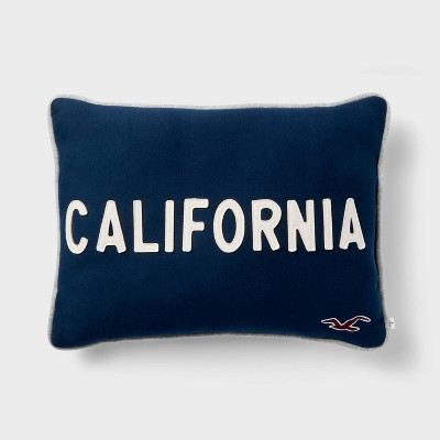 California Seagull Lumbar Decorative Bed Pillow Navy Blue - The Hollister Collection at Target | Target