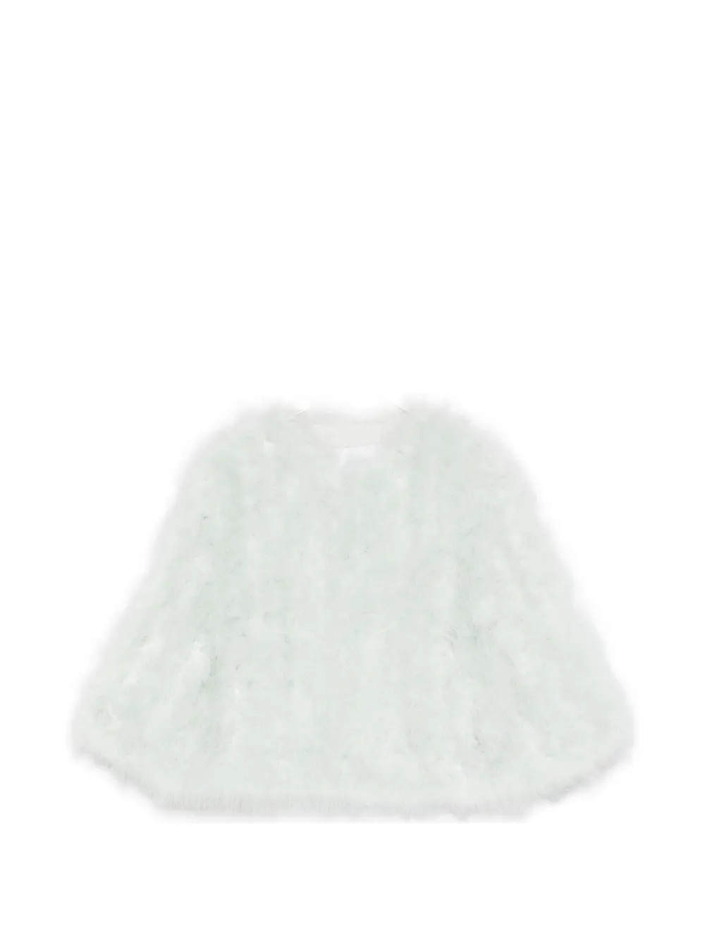 Yves Salomon Round Neck Jacket | Green | FARFETCH | Farfetch Global