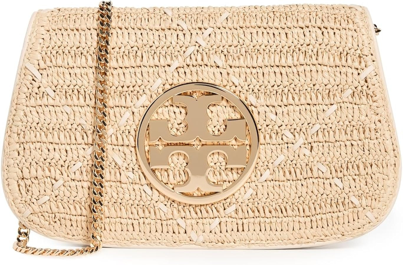 Tory Burch Women's Reva Raffia Clutch | Amazon (US)