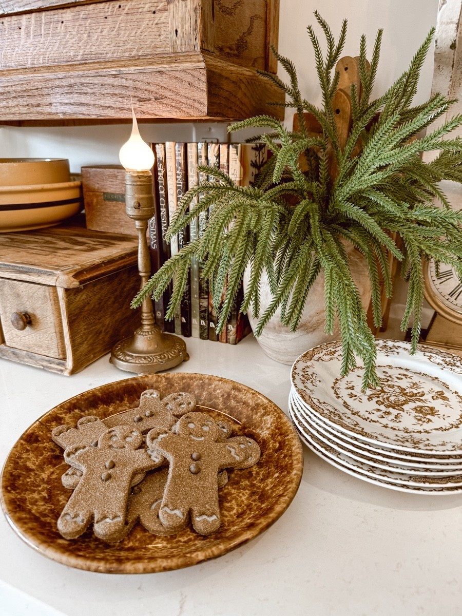 I have been using my faux pumpkin cookies in my kitchen seasonally for a few years, so I decided to add these adorable faux gingerbread cookies for the holiday season. I love them! 

#LTKHoliday #LTKHome #LTKSeasonal