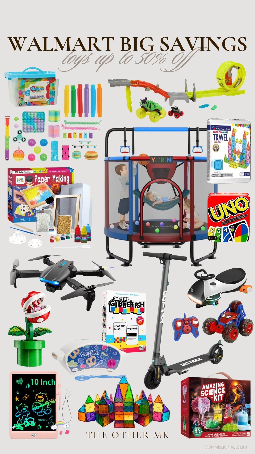 Walmart Big Savings! Toys up to 50% off. 

Uno Cards, Drone, Legos, Building Blocks, Amazing Science Kit, Easy Bake Oven, Paper Making Kit, Sketch Pad, Games, kids toys, Walmart deals, Walmart sale, kids gifts

#LTKKids #LTKSaleAlert #LTKFamily