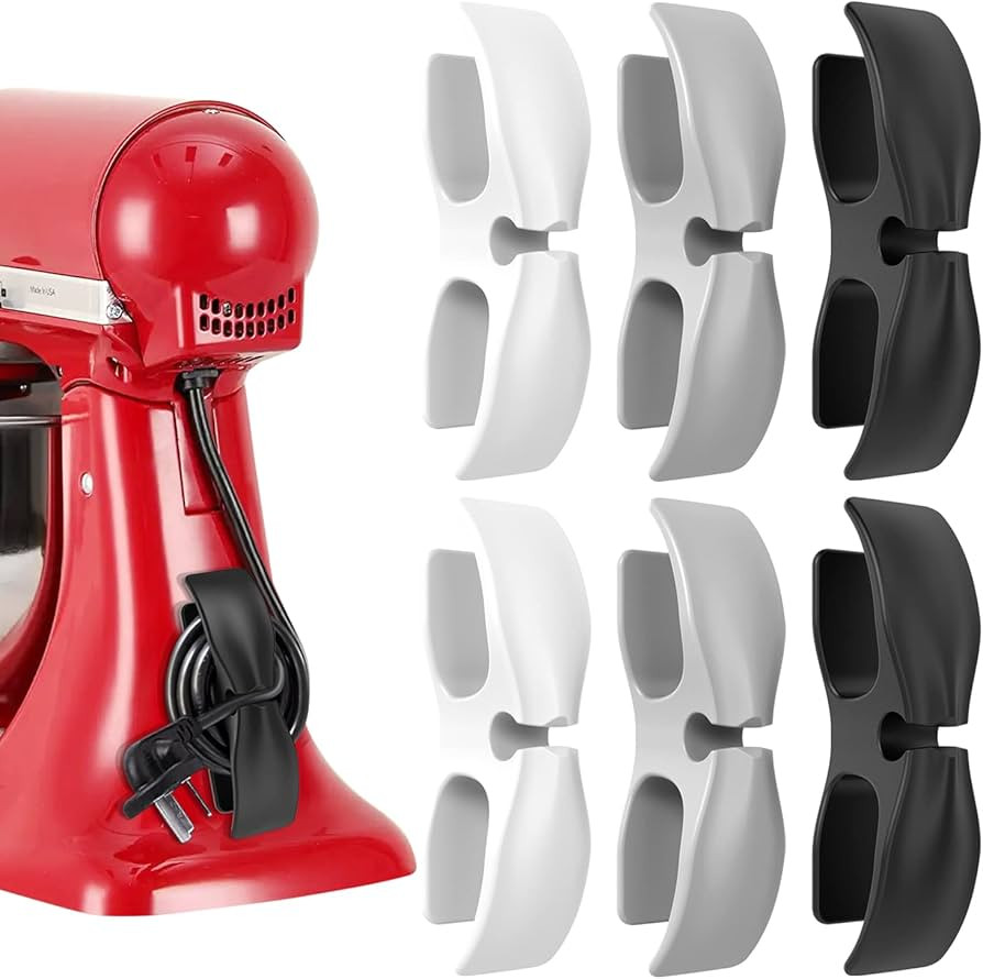 Cord Organizer for Kitchen Appliances, 6 Pack Upgraded Kitchen Small Gadgets Cord Wrapper Holder ... | Amazon (US)