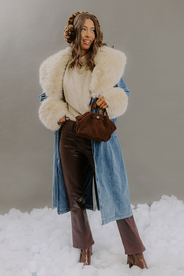 Fashion District Denim Coat | Impressions Online Boutique