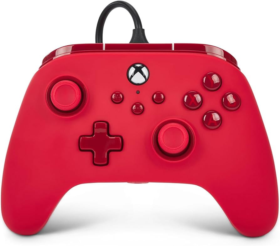PowerA Advantage Wired Controller for Xbox Series X|S - Red, Xbox Controller with Detachable 10ft... | Amazon (US)