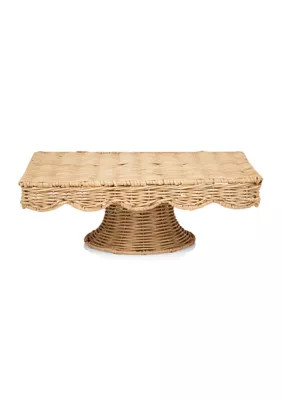 Crown & Ivy™ Rectangular Rattan Cake Stand | Belk