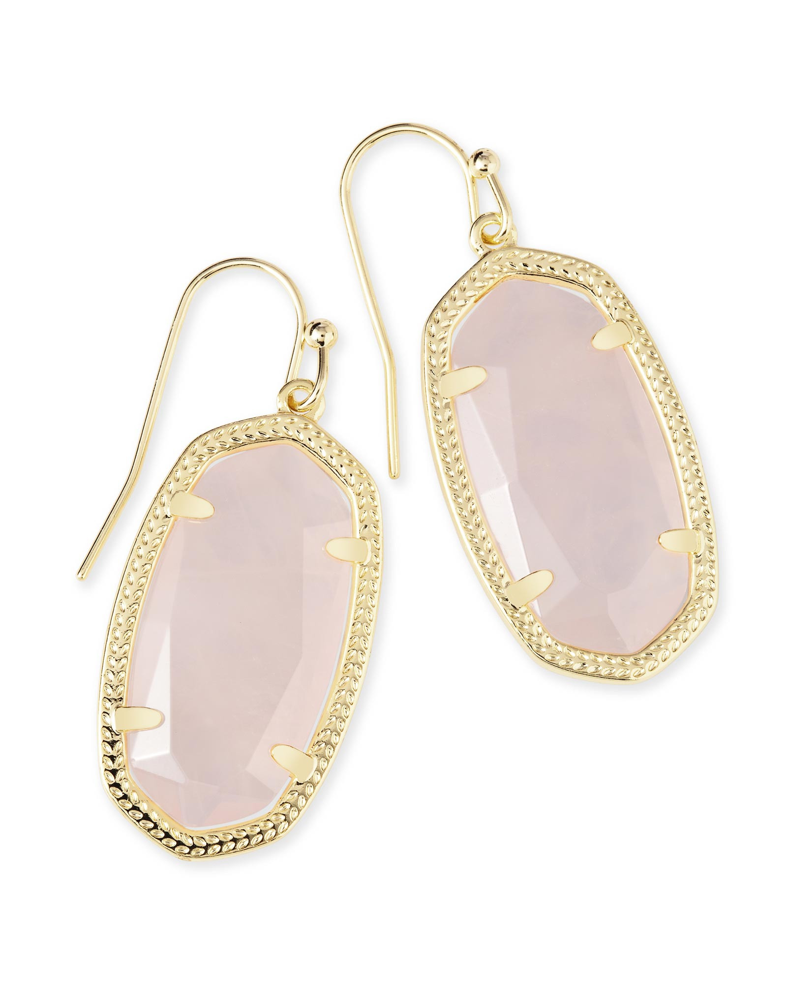 Dani Earrings in Rose Quartz | Kendra Scott
