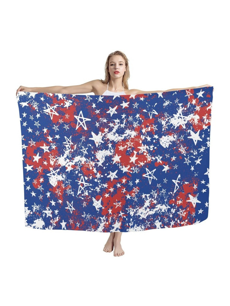 New
     
      1pc Star Pattern Beach Towel, Modern Fiber Travel Beach Towel For Camping, Vacati... | SHEIN