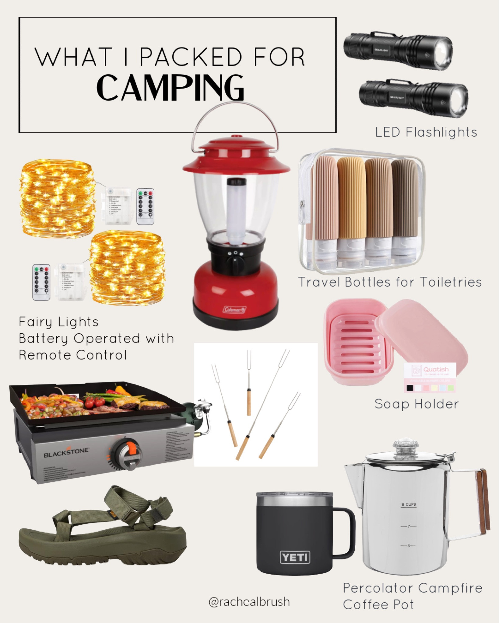 What I packed for camping. Camping style. 

#blackstone #teva #yeti #fairylights #toiletries #percolator #coffeepot #LTKFind #LTKSale

#LTKxPrime #LTKSeasonal