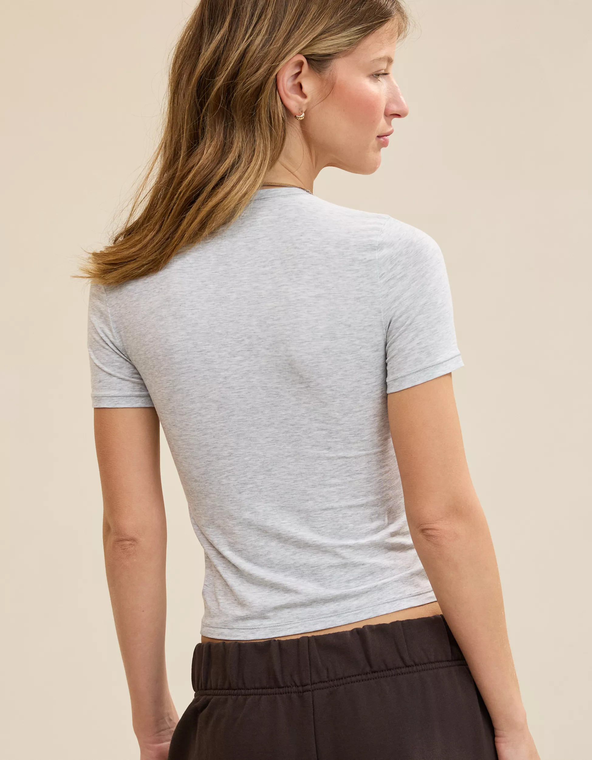 SMOOTHEZ Cotton Blend BESTEES Short Sleeve Crew T-Shirt | Aerie