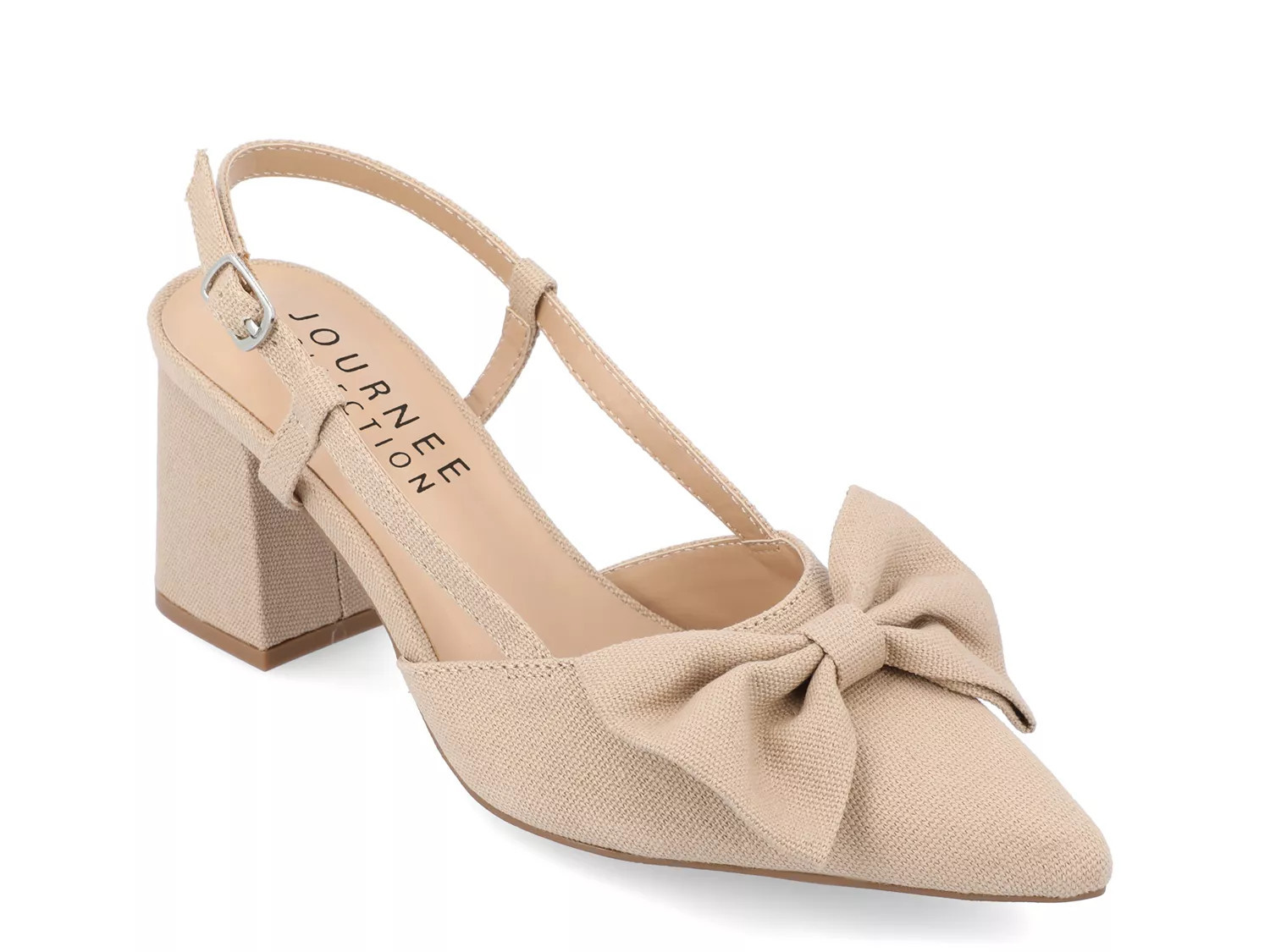 Journee Collection Tailynn Pump | Women's | Beige | Size 8 | Pumps | Slingback | DSW