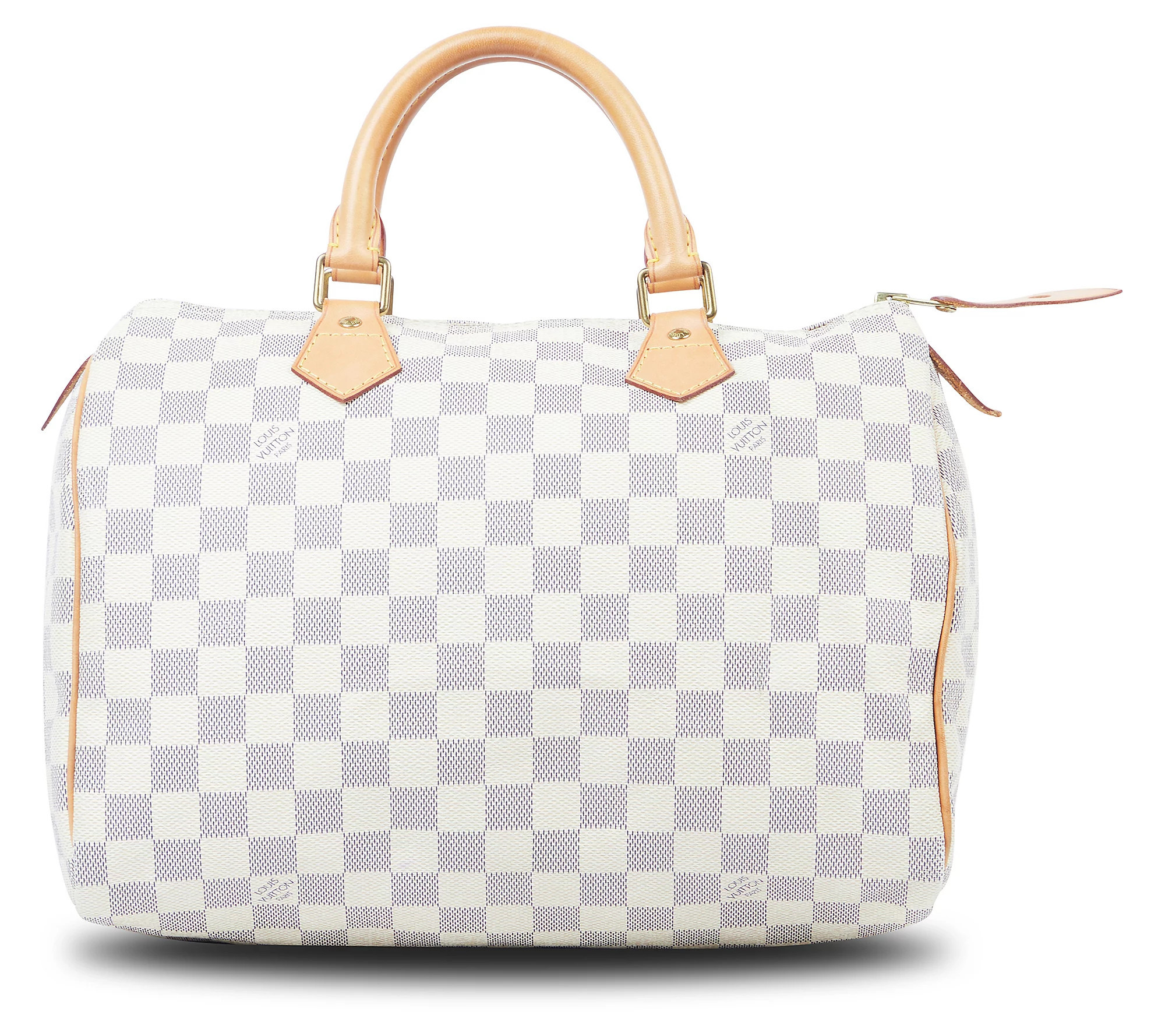 Pre-Owned Louis Vuitton Speedy 30 Damier Azur White | QVC