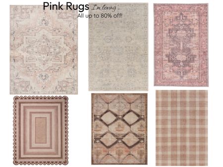 #pinkrug #rugsale #girlrug 

#LTKunder100 #LTKsalealert #LTKhome