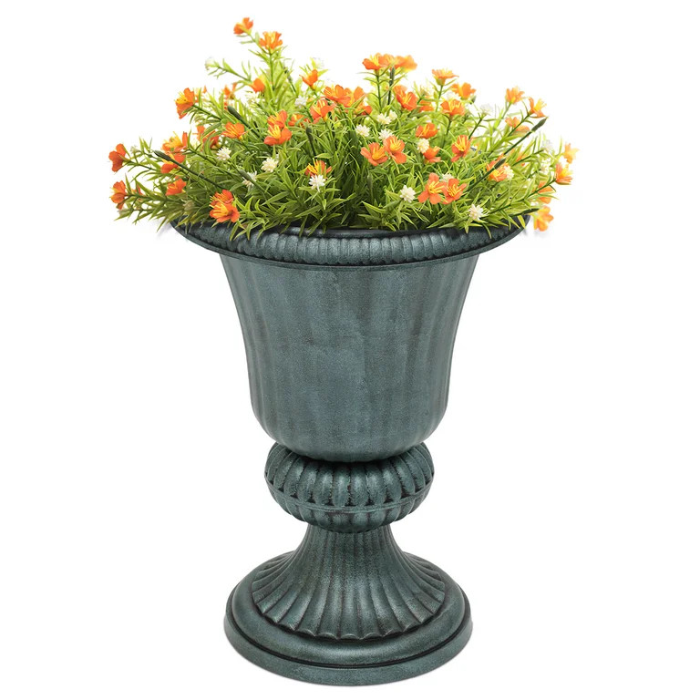 MoNiBloom Urn Planter Flower Pot Vase Outdoor Garden Ironplanters Front Column Wedding Pots Tall ... | Walmart (US)