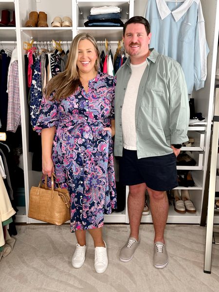 Mom and Dad do it again! Here we show you how to elevate a spring casual look with flats or sneakers! Ashley is 5’8, 18/20/2X and Wes is 5’10 38/30 XL

Ashley wears an 18W in the Talbots dress!
Wes wears XL in shirts and a 38 in these gap shorts he is LOVING! 

#LTKplussize #LTKsalealert #LTKfamily