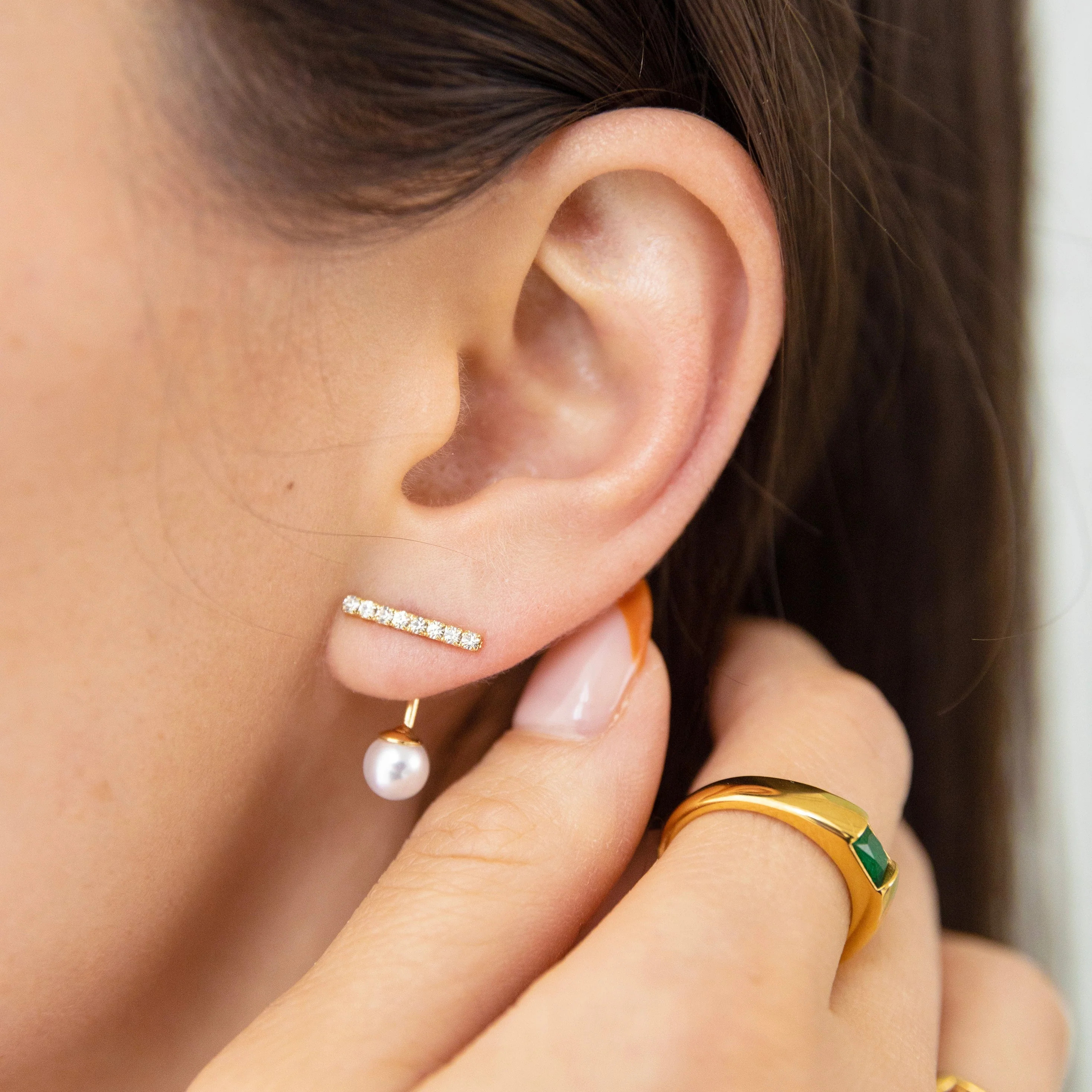 Alyssa Ear Jacket Earrings | Victoria Emerson