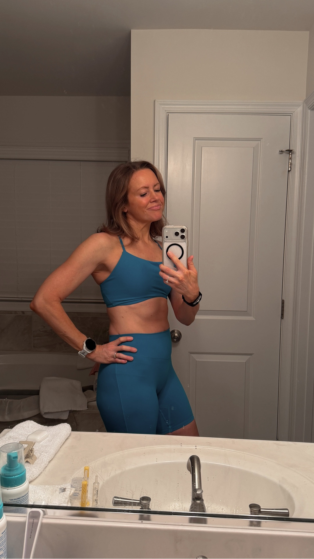That 5am pre-toddler workout hits different with a cute set!💕
Bra - small, shorts - medium

#LTKmomlife #LTKActive #LTKfitnessgoals
