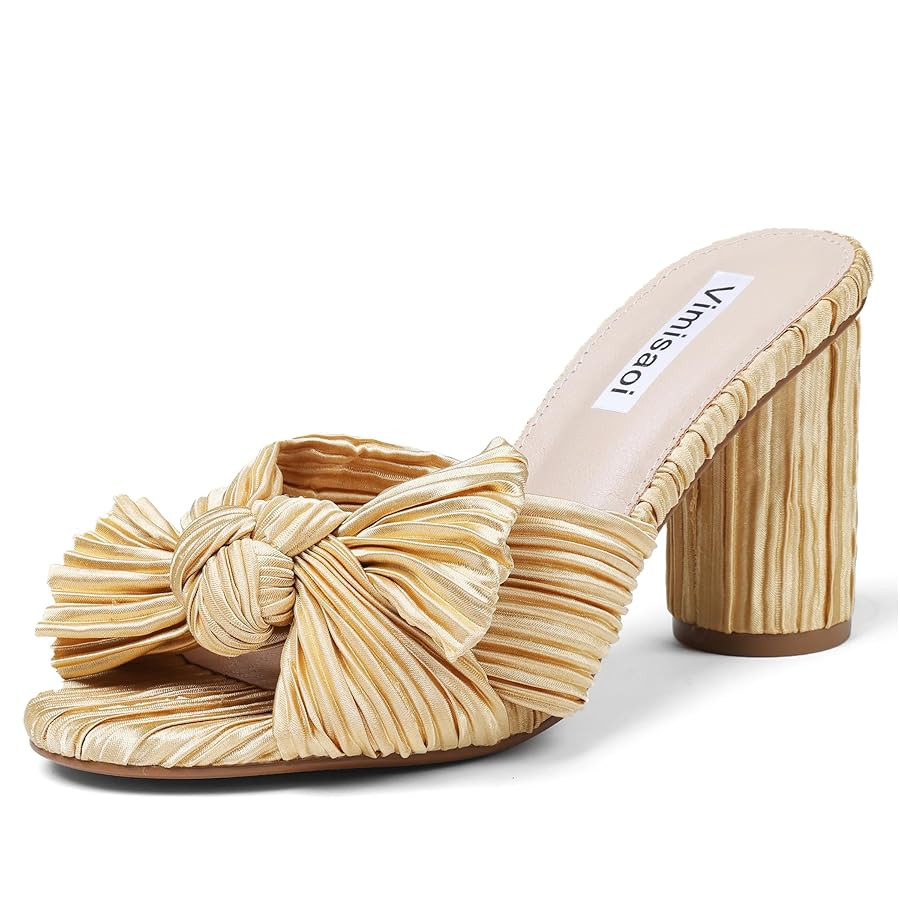 VIMISAOI Women's Slingback Kitten Heels Closed Pointed Toe Low Kitten Heel for Women Pumps with B... | Amazon (US)