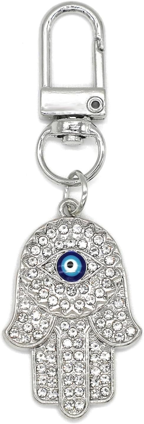 Evil Eye Keychains Hamsa Hand keychains Protection Charm Car Key Ring Bag Purse Accessories Good ... | Amazon (US)