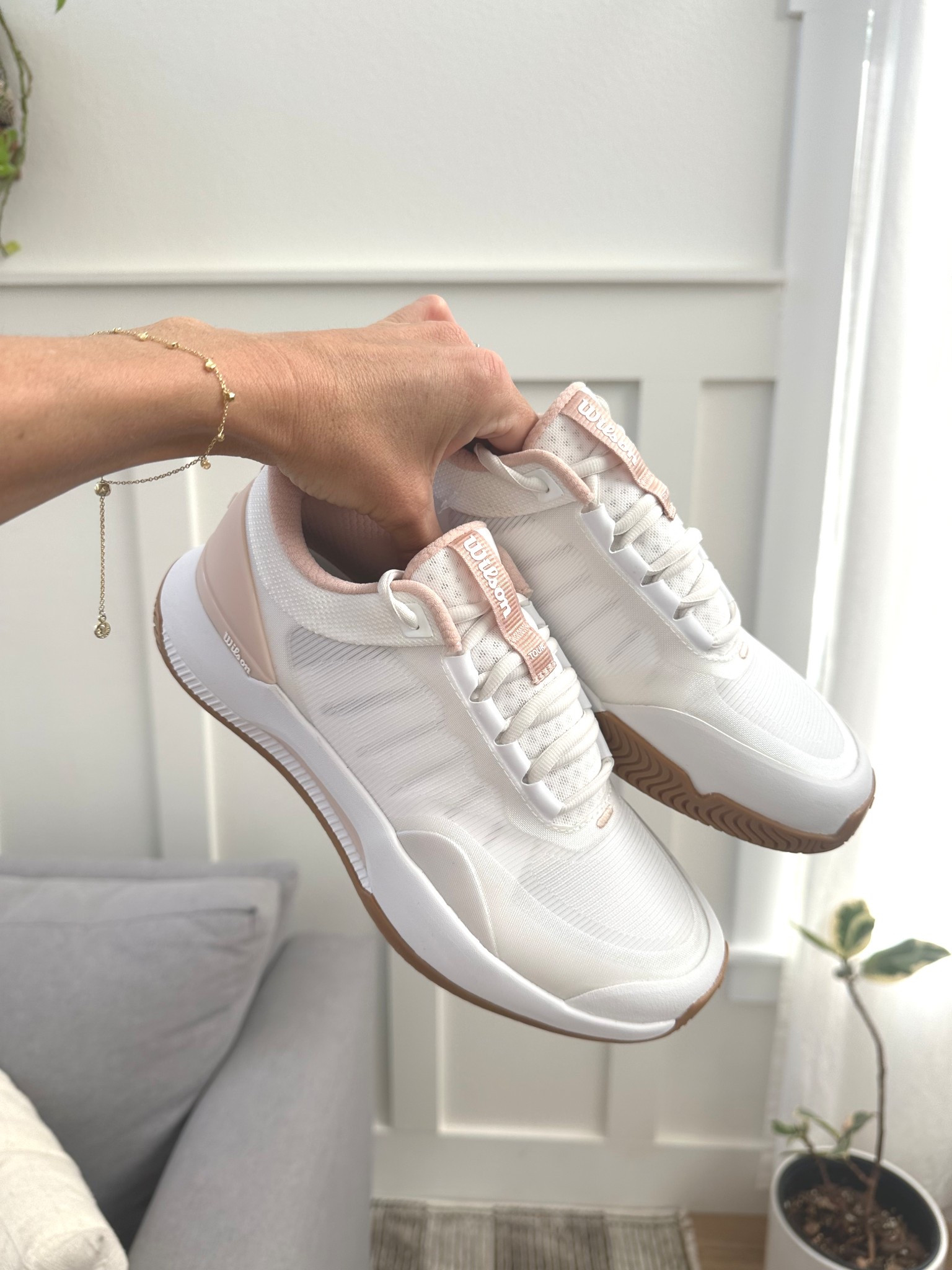 Women’s tennis shoes by Wilson, white and pink tennis shoes, tennis outfits, ootd 

#LTKActive #LTKootd #LTKfitnessgoals