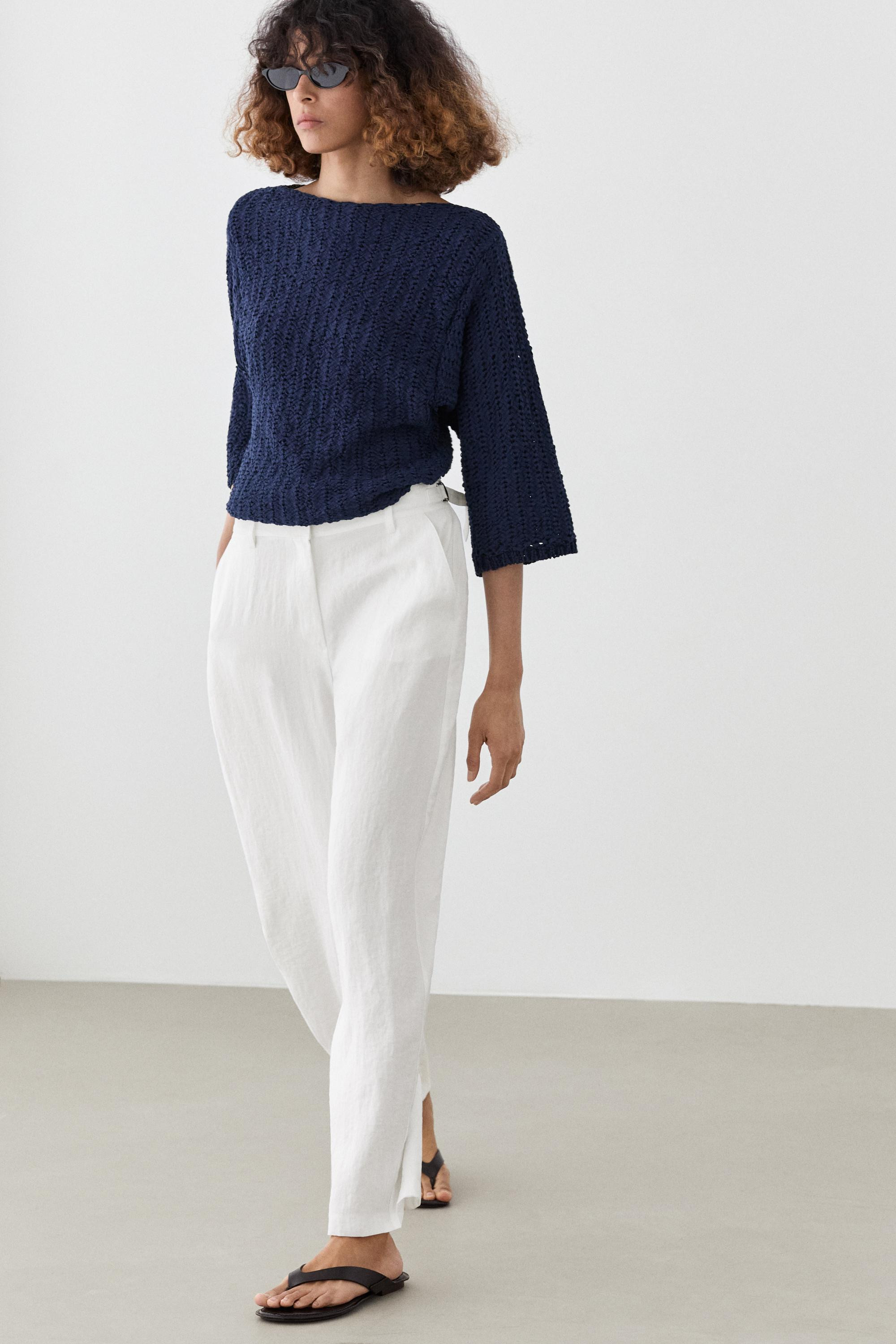 Flowing trousers with buckles | Massimo Dutti US