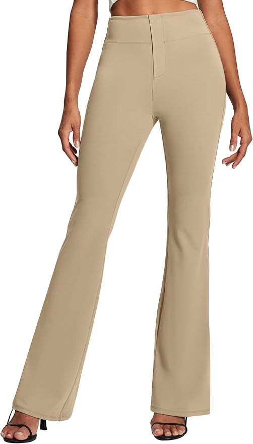 IUGA Womens Dress Pants Stretchy Work Pants Women Business Casual Bootcut Slacks High Waisted Pul... | Amazon (US)