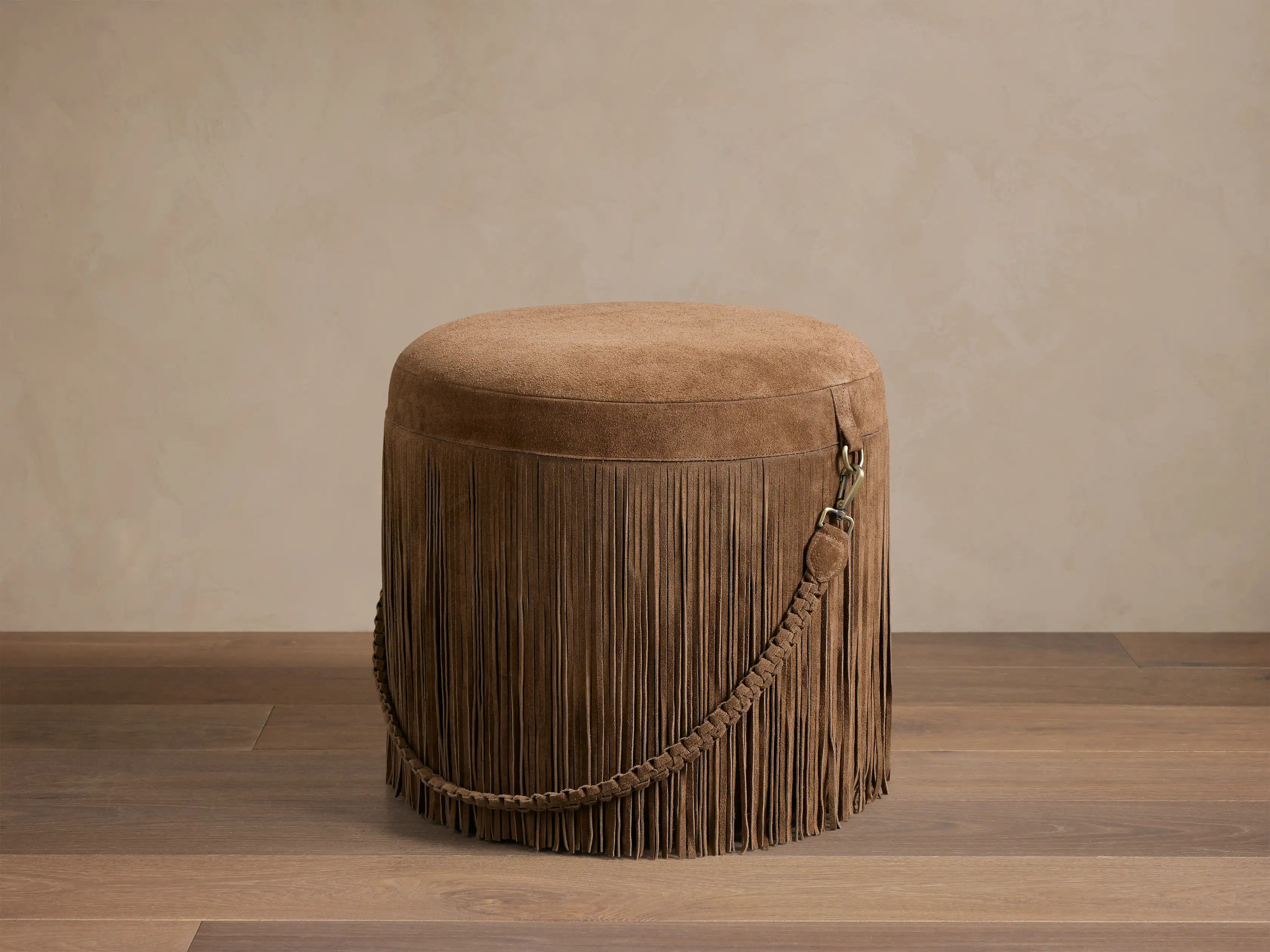 Inesse Fringe Pouf | Arhaus