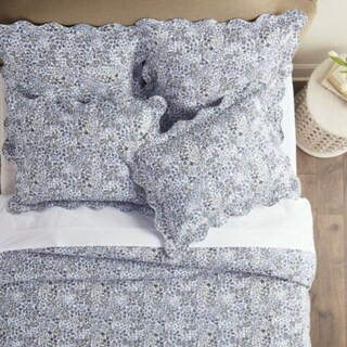 Mabel Ditsy Floral Quilted Luxury Bedding Quilt | Ballard Designs, Inc.