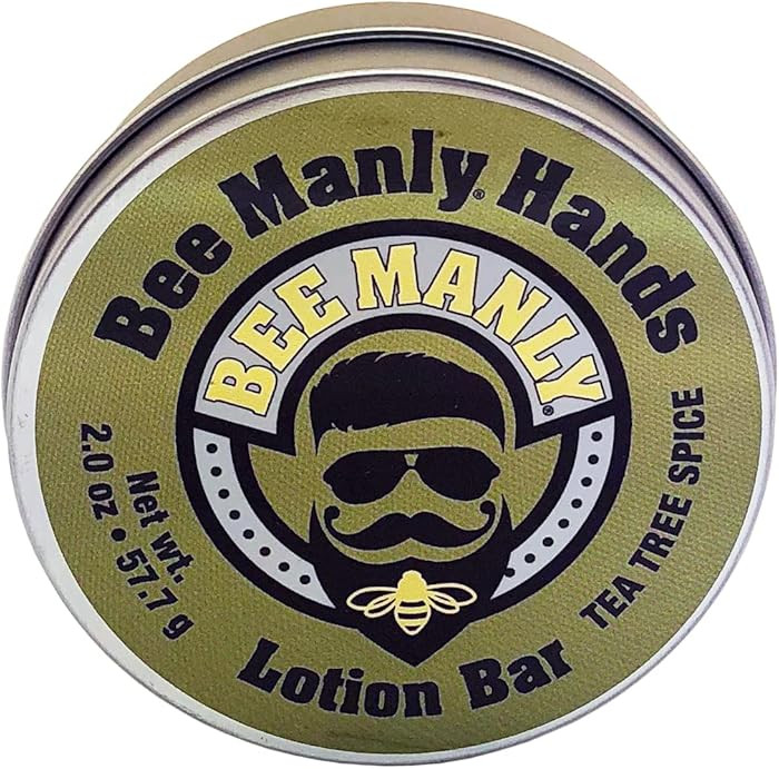 Honey House Naturals Bee Manly Hands Bee Bar -Tea Tree Spice - All Natural Ultra Moisturizing Lot... | Amazon (US)